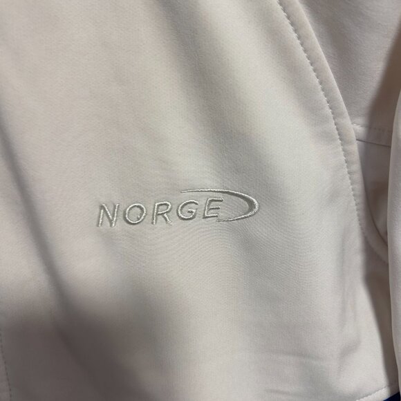 Rokk Women's Norwegian Jacket Soft Shell White Flag Lightweight Coat Large - Picture 3 of 7